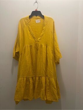 9 Seed Gauze V-Neck Dress